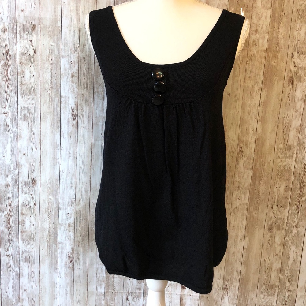 Joseph A. Women’s Black Tank Top Blouse Medium